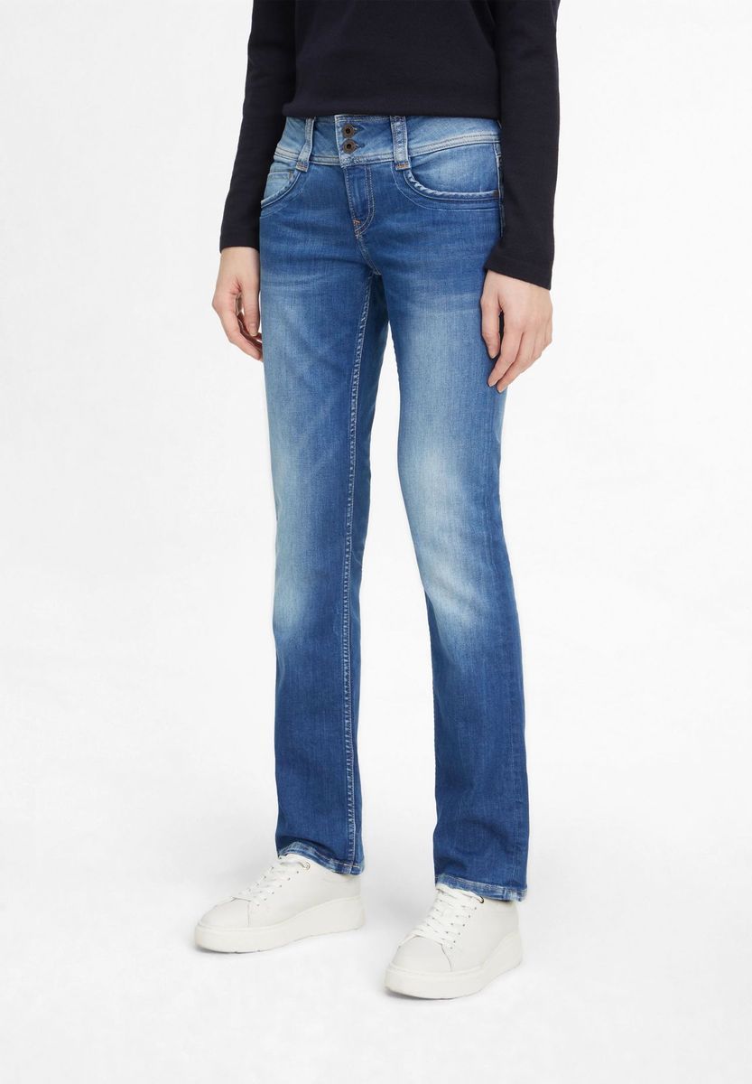 Bootcut Mid-Rise Stretch Jeans