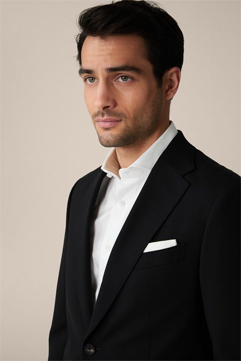 Windsor Sono Schwarzer Wollmischung Blazer Shaped Fit Moderner Stil