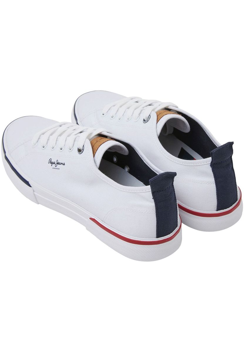 Klassischer weißer Low-Top Sneaker aus Canvas