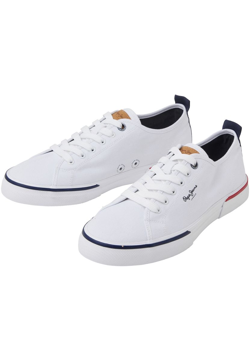 Klassischer weißer Low-Top Sneaker aus Canvas
