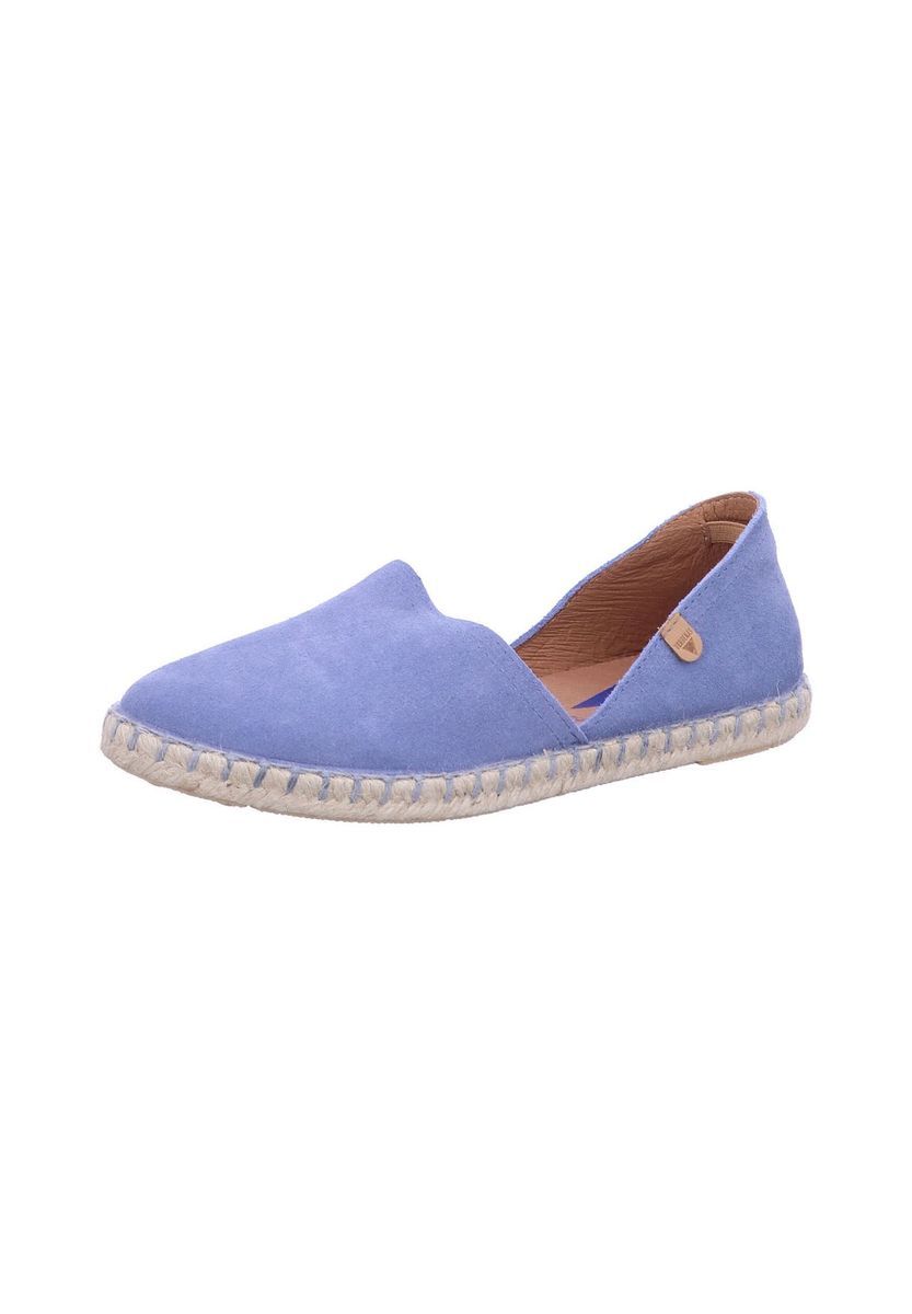 Blaue Wildleder Espadrille Slipper