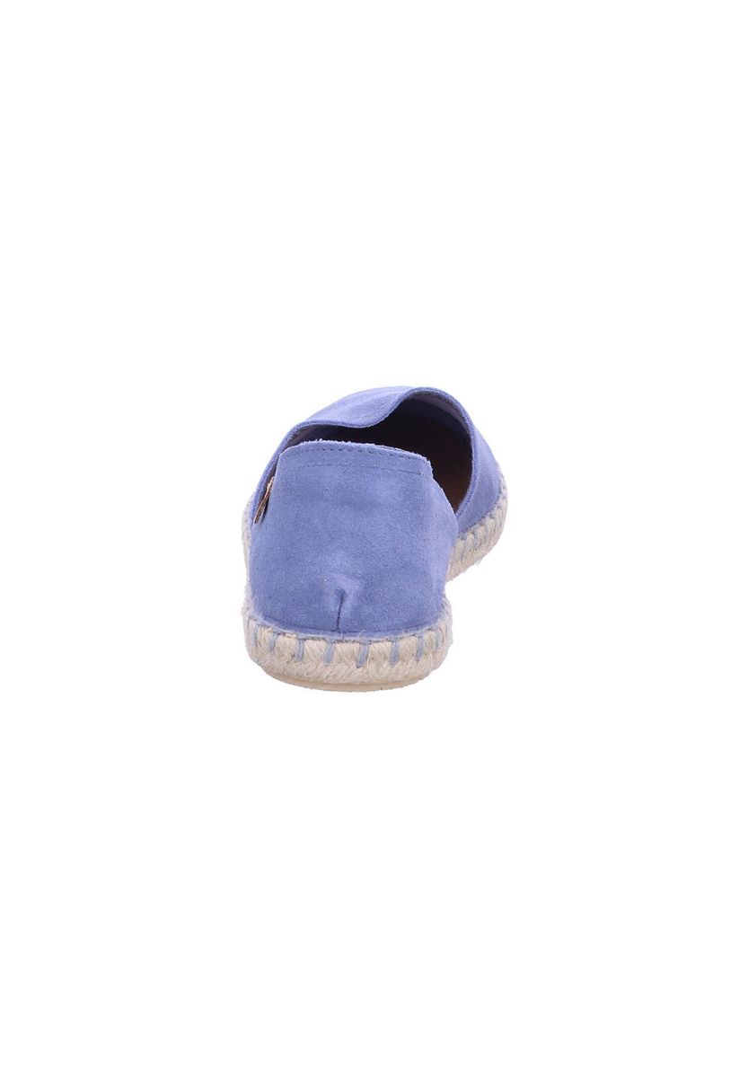 Blaue Wildleder Espadrille Slipper