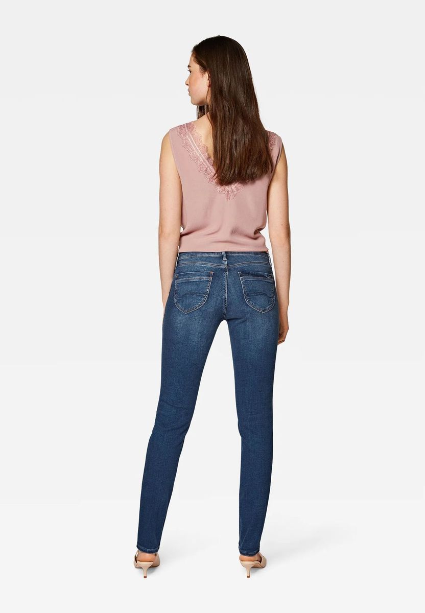 Klassische Five-Pocket Mid-Rise Jeans