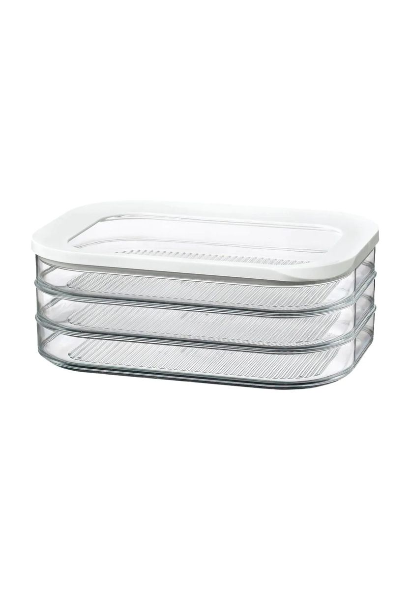 MEPAL Frischhaltedose "Modula", 22 x 16 cm, 4-teilig, transparent|weiß