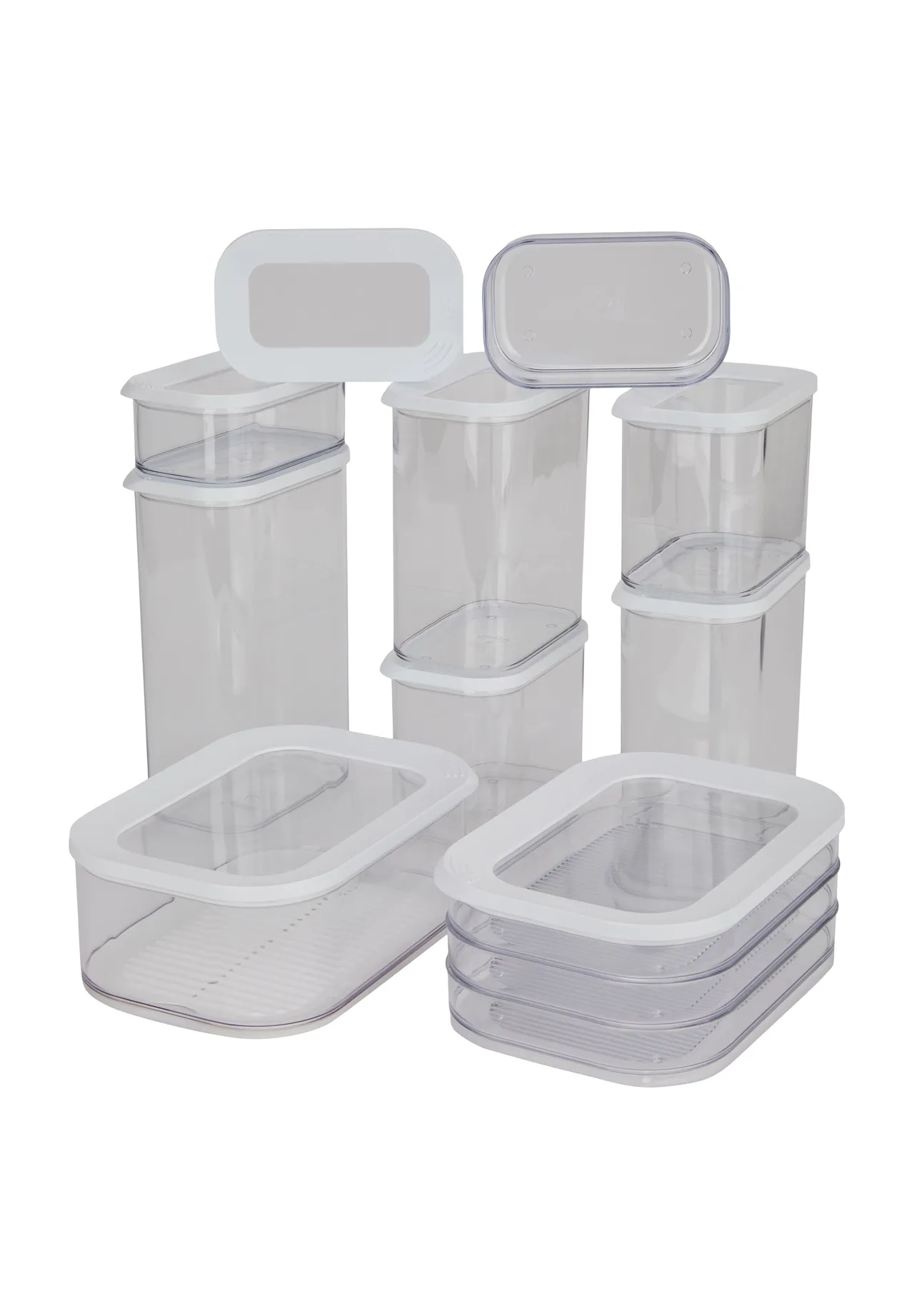 MEPAL Vorratsdosen-Set, 9-teilig, transparent