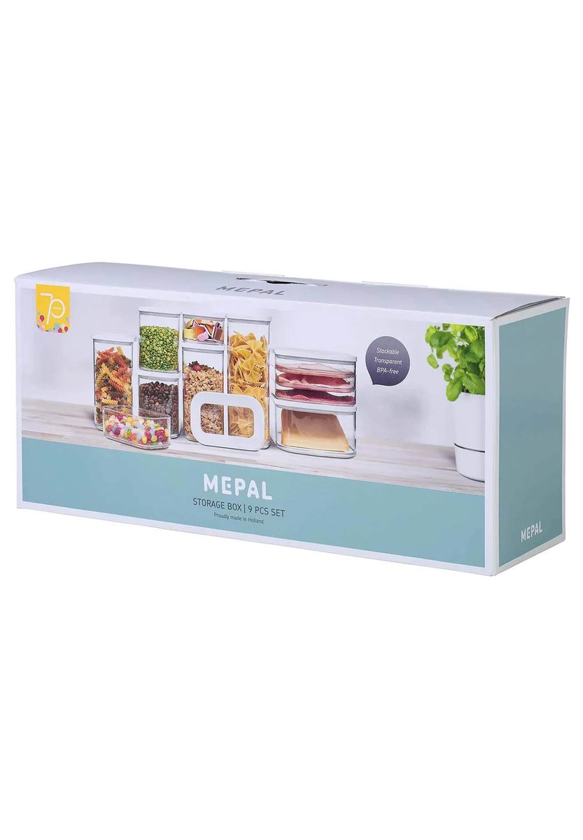 MEPAL Vorratsdosen-Set, 9-teilig, transparent