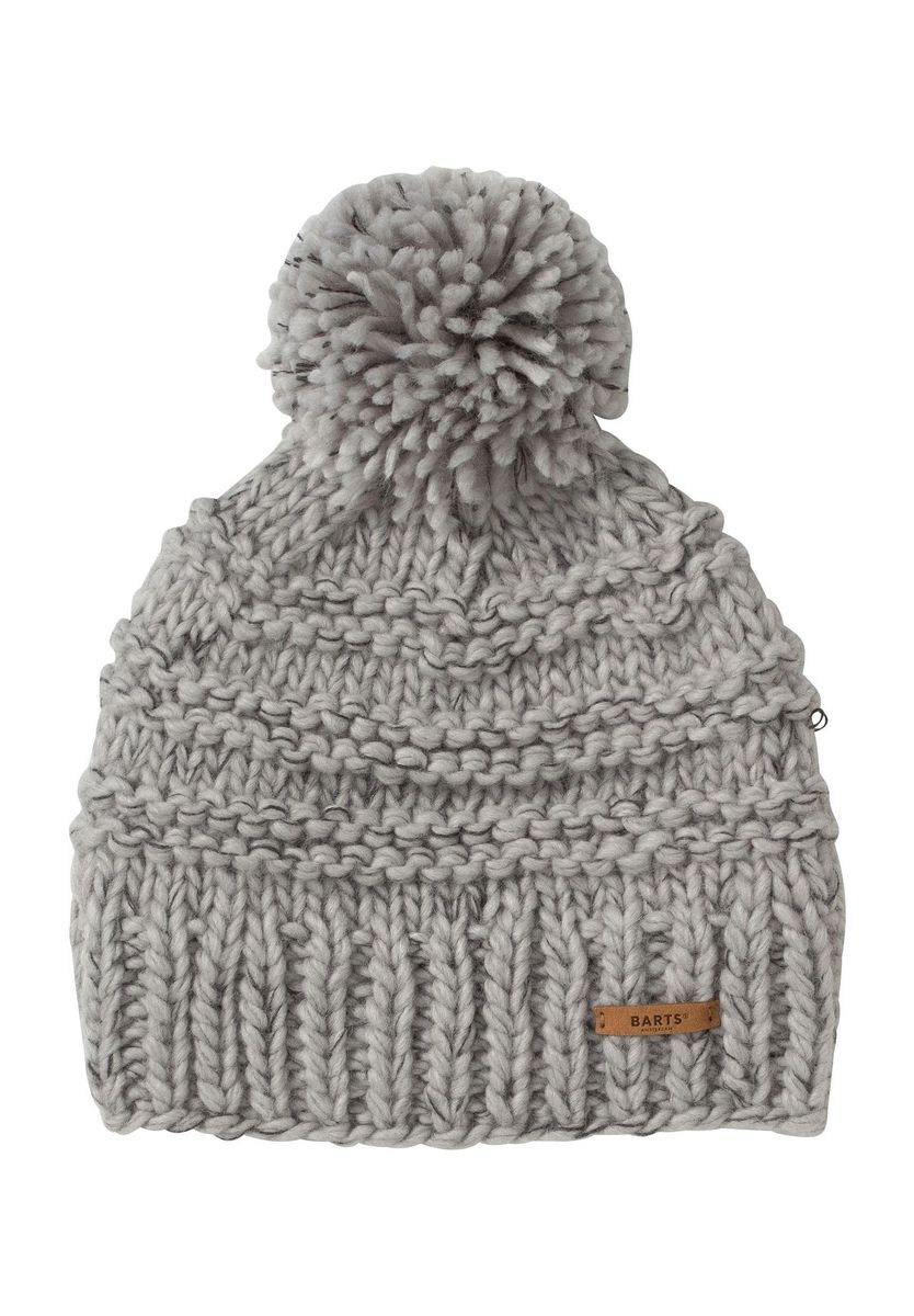 Grobstrickmütze mit Bommel