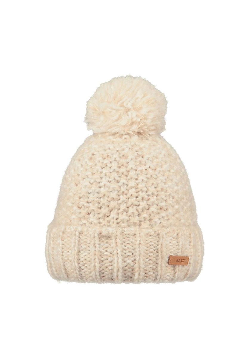 Gemütliche Strickmütze mit Bommel