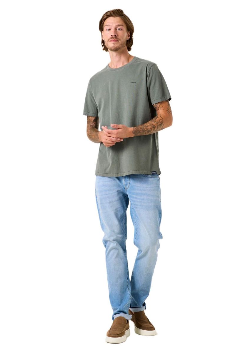 Klassisches Baumwoll-T-Shirt mit Rundhalsausschnitt