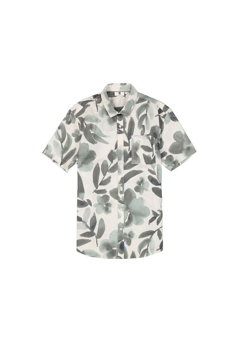 Kurzärmliges Hemd mit Blumendruck