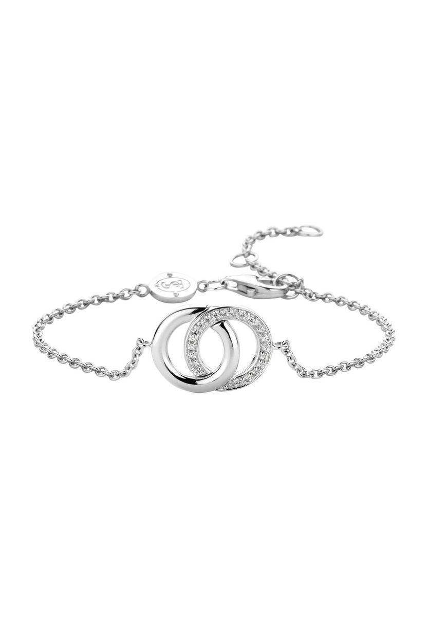 Sterling Silber Armband mit ineinandergreifenden Kreisen