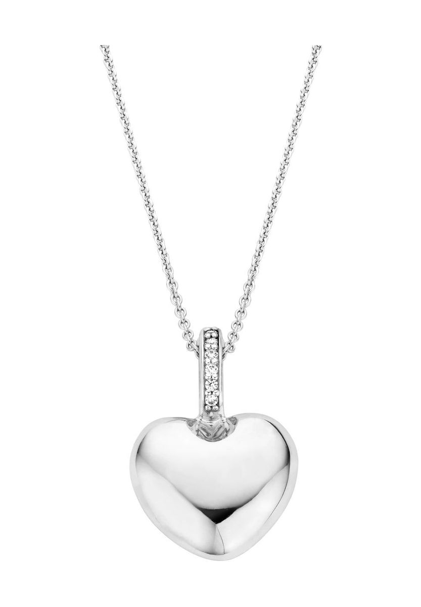 Herzkette mit Zirkonia-Clip-Anhänger