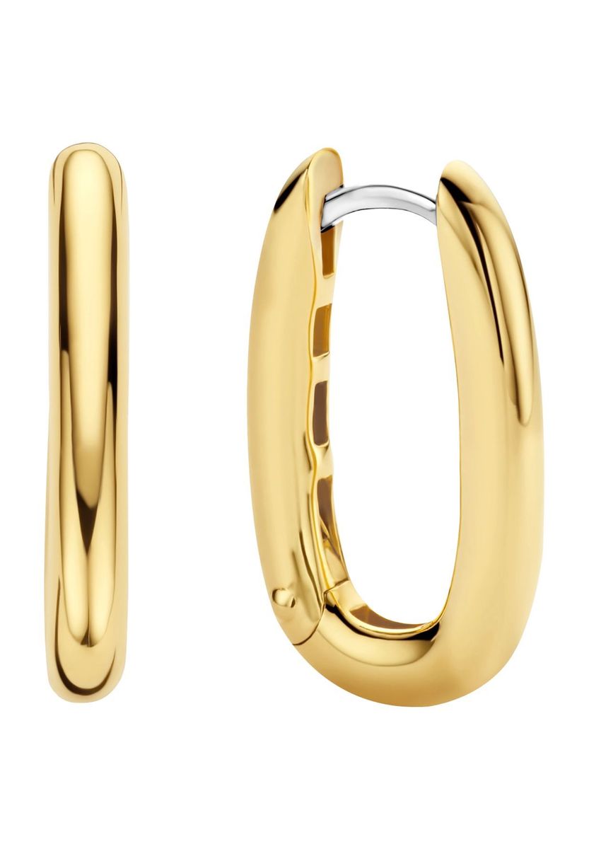 Klassische ovale Creolen goldplattiert