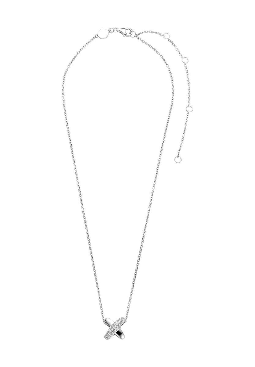 Silberne Halskette mit 'X'-Anhänger