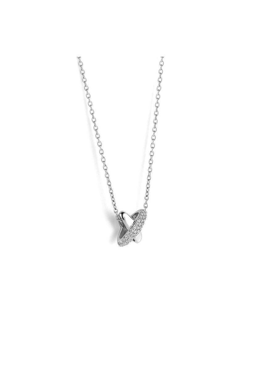 Silberne Halskette mit 'X'-Anhänger