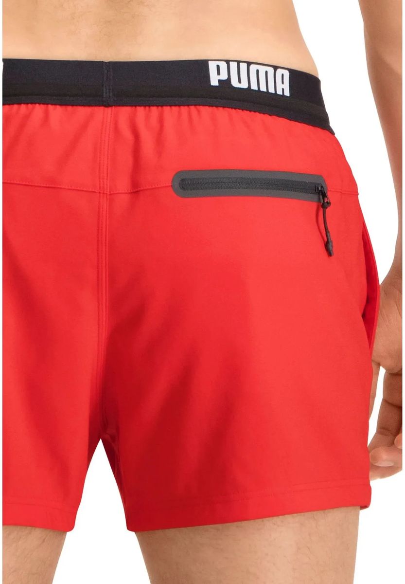 Schnelltrocknende Badehose mit Logo-Bund