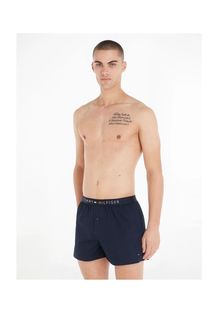 Baumwoll-Boxershorts mit Logo-Bund