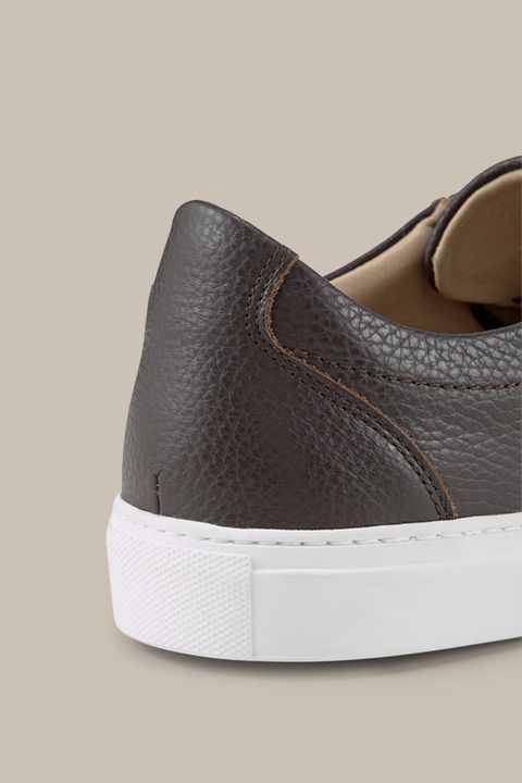 Windsor von Ludwig Reiter brauner Leder-Sneaker mit weißer Sohle