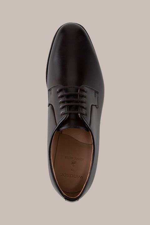 Ludwig Reiter Derby Schnürschuhe aus Leder in Dunkelbraun