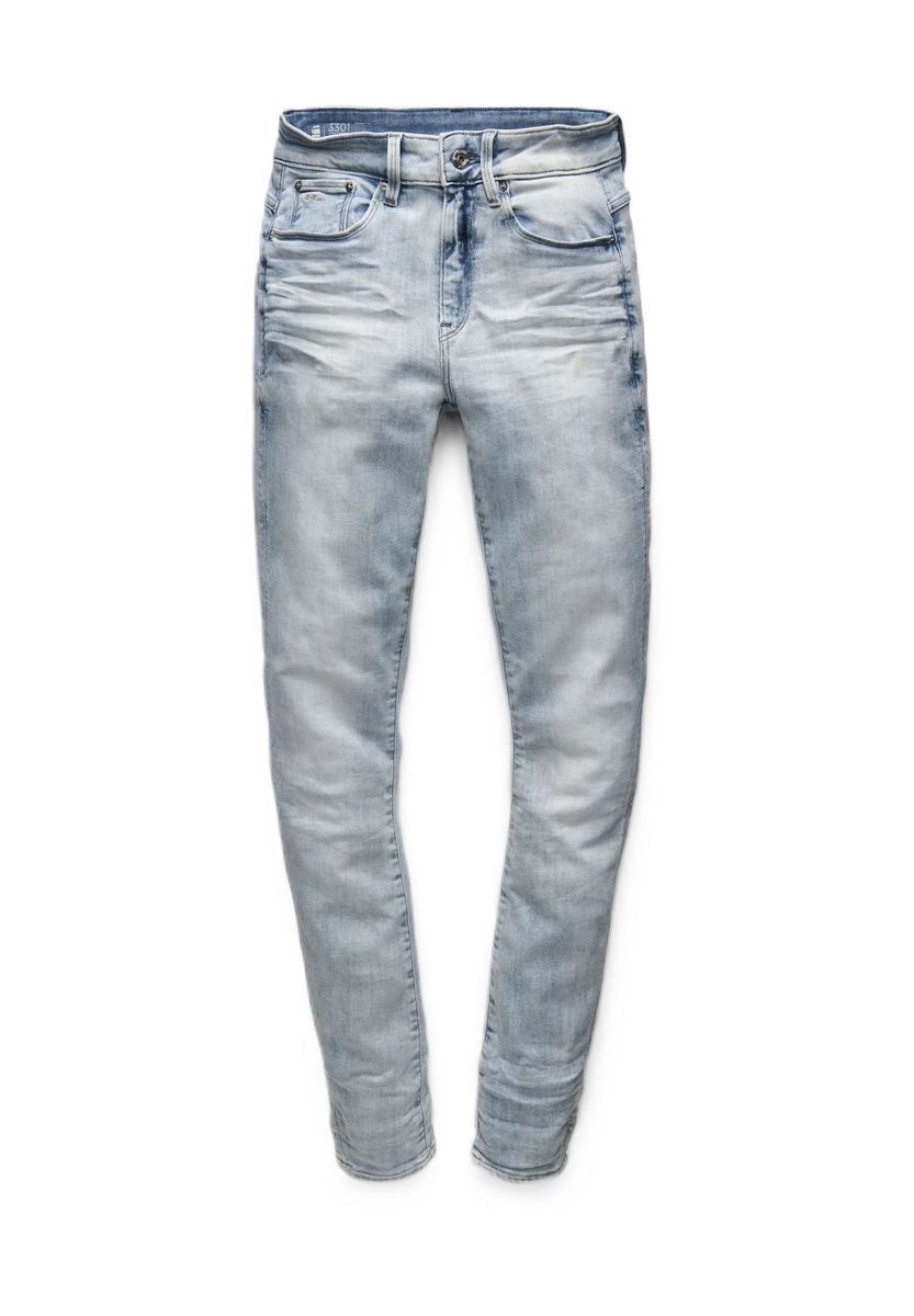 Hell gewaschene Slim Fit Jeans