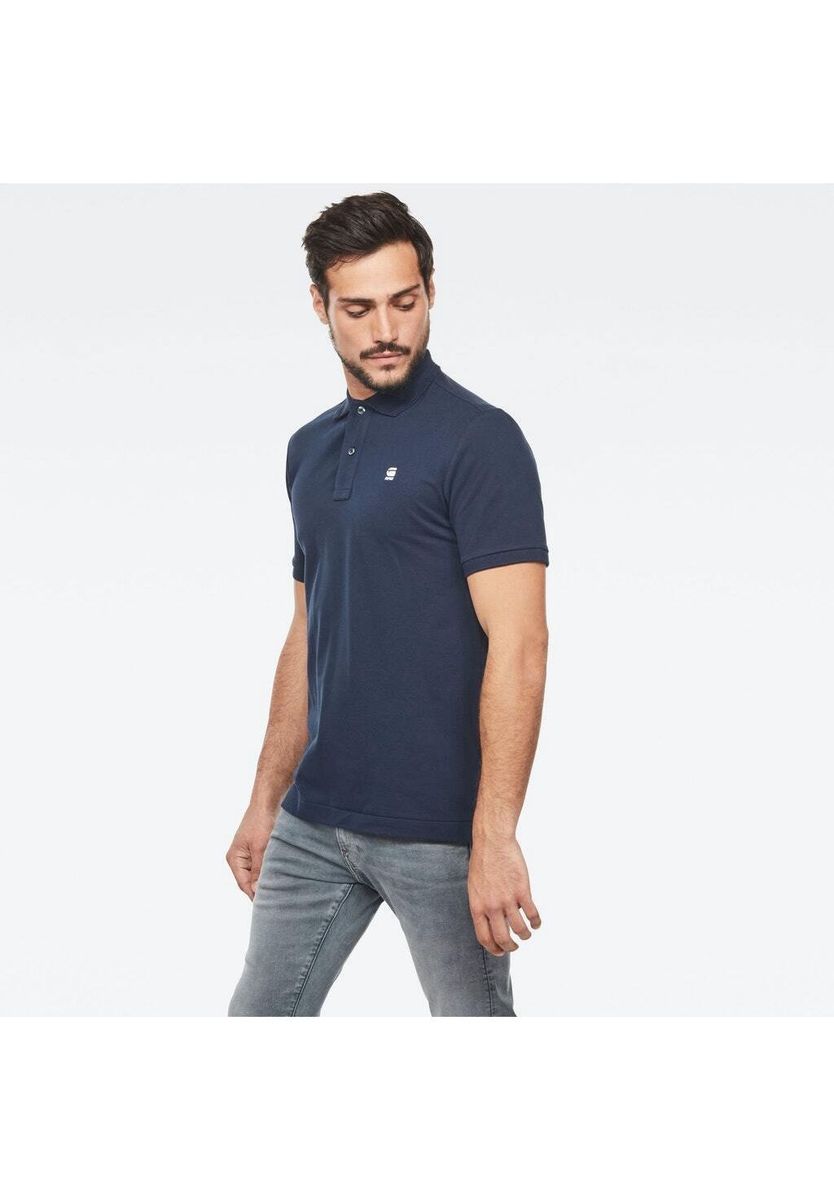 Polohemd mit kurzer Ärmel und schmaler Passform