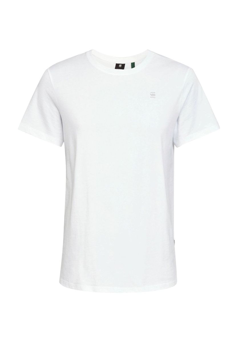 Klassisches Weißes T-Shirt mit Rundhalsausschnitt