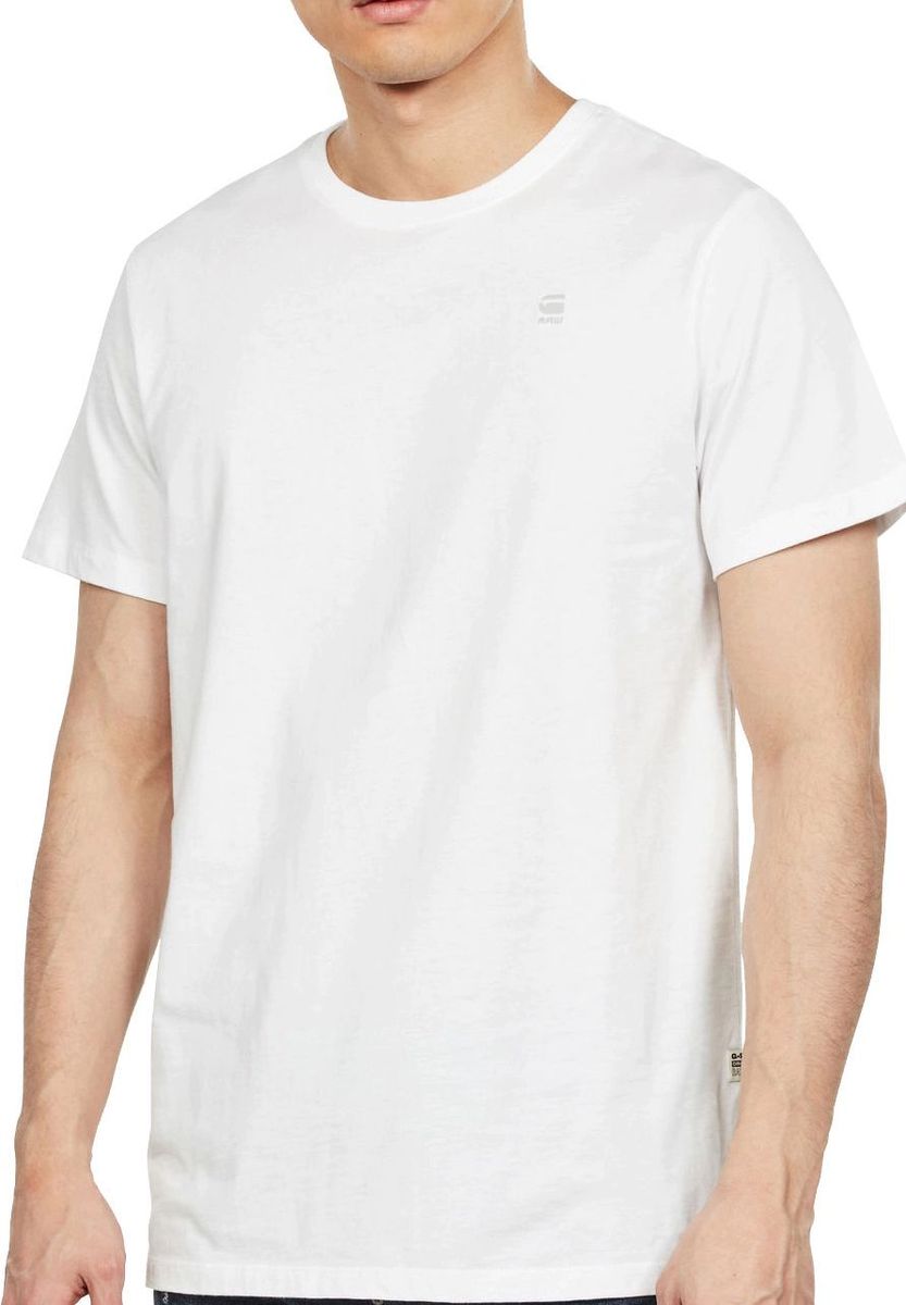 Klassisches Weißes T-Shirt mit Rundhalsausschnitt