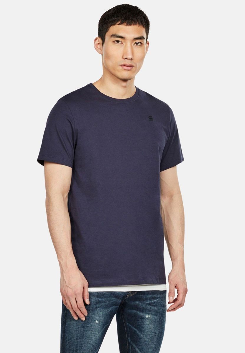 Klassisches Baumwoll T-Shirt mit Rundhalsausschnitt