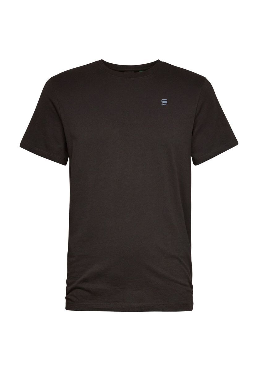 Modernes meliertes Baumwoll-Rundhals-T-Shirt