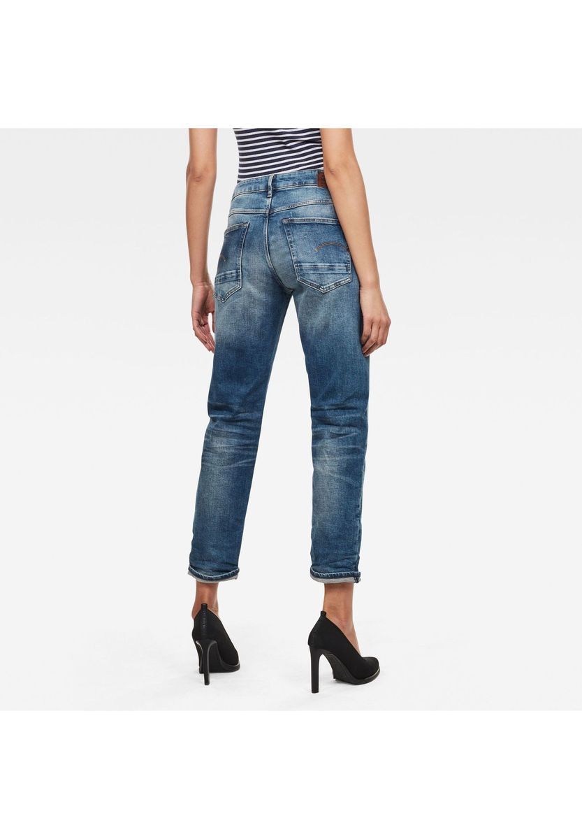 Boyfriend-Jeans mit Vintage-Waschung