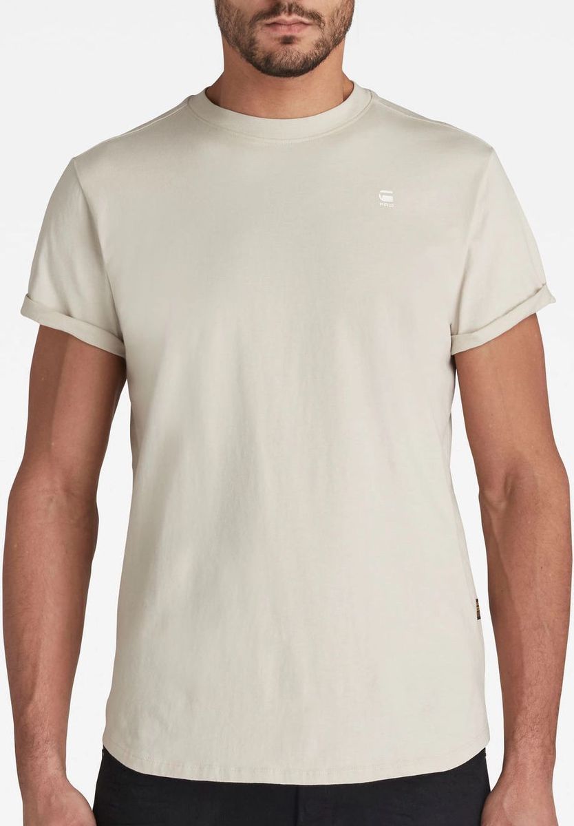 Minimalistisches Baumwoll-T-Shirt mit entspannter Passform