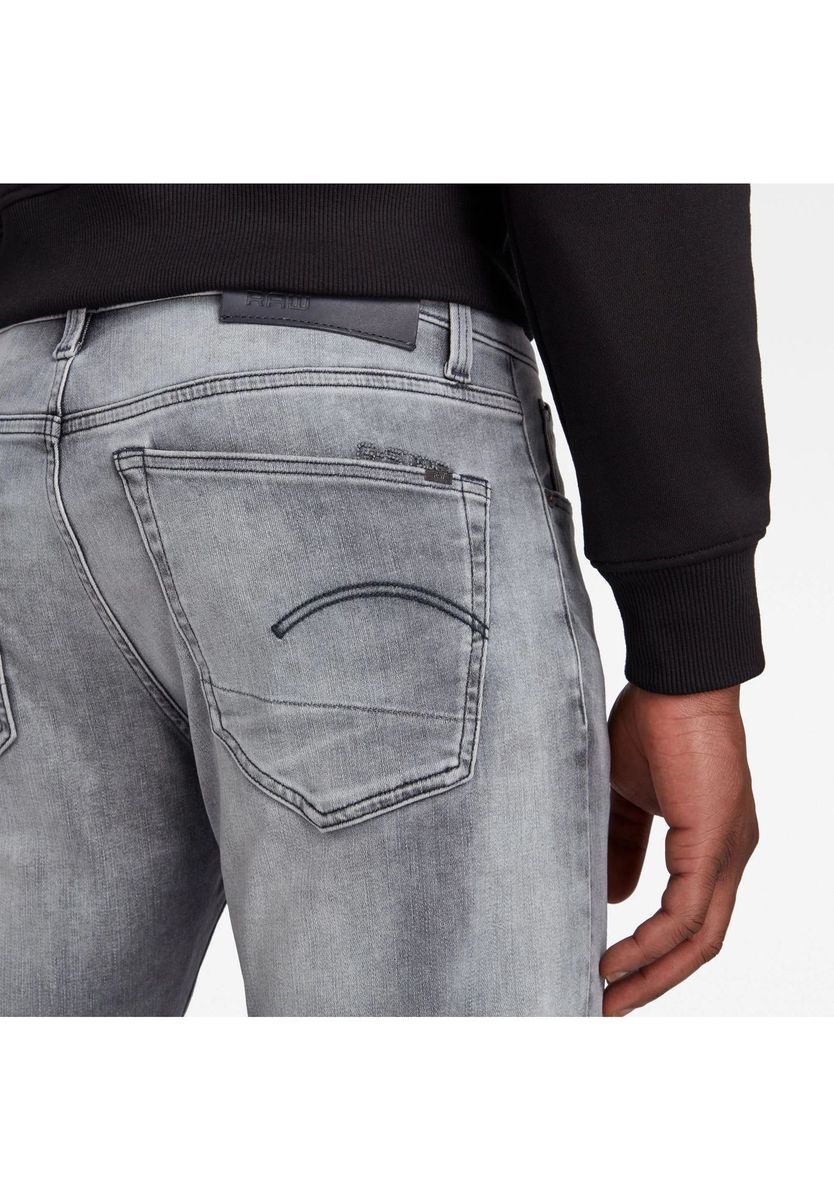 Herren Slim Fit Graue Denim Jeans