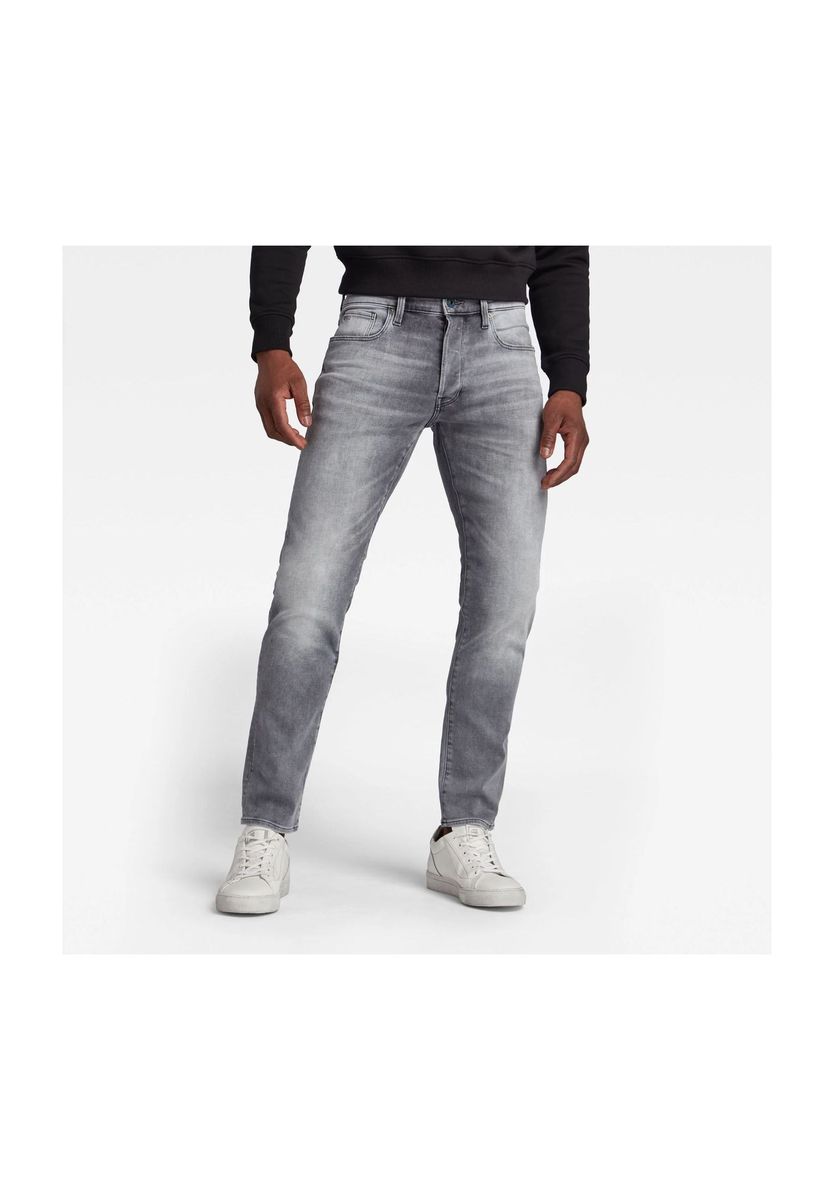 Schmal geschnittene graue Jeans