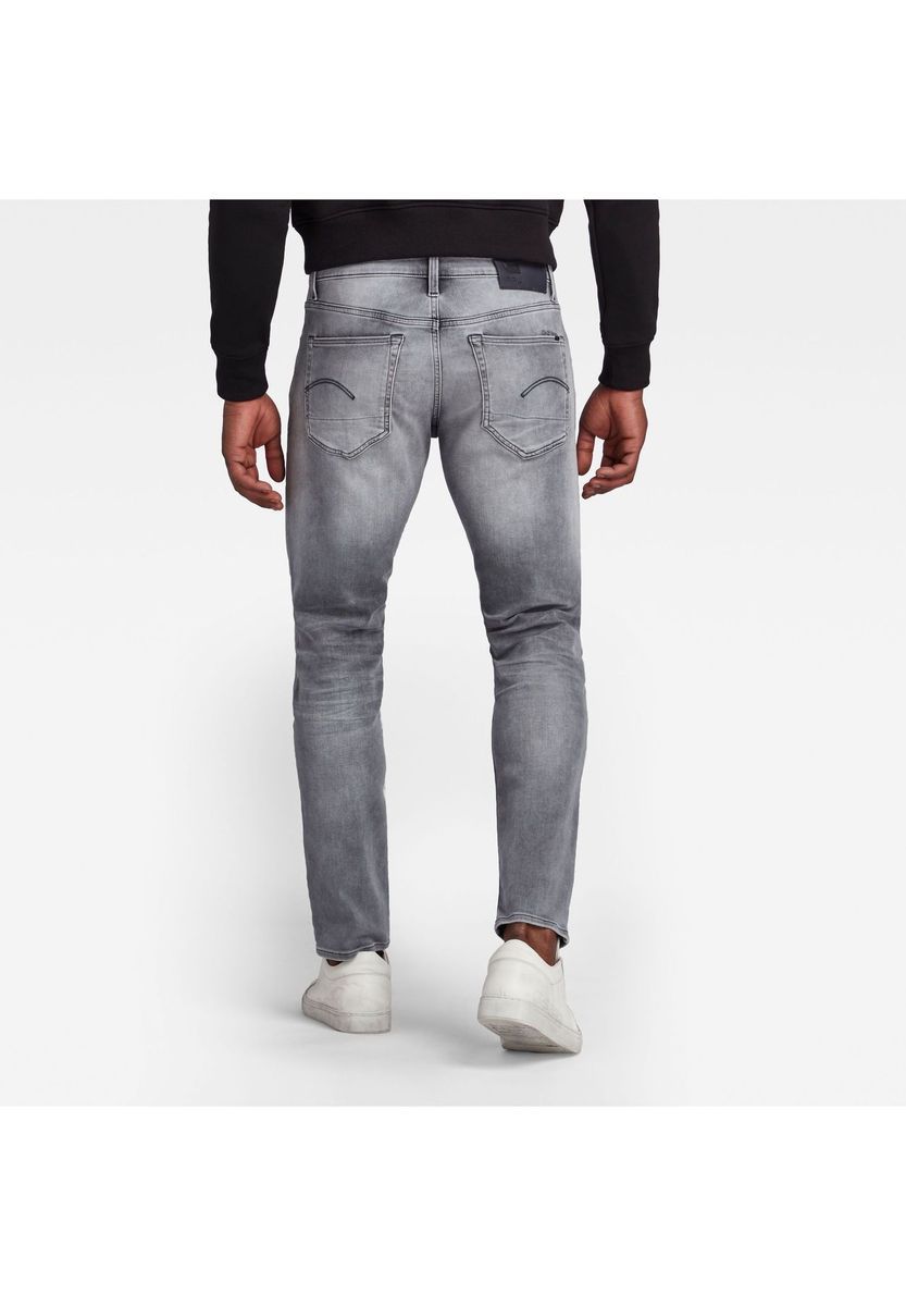 Schmal geschnittene graue Jeans