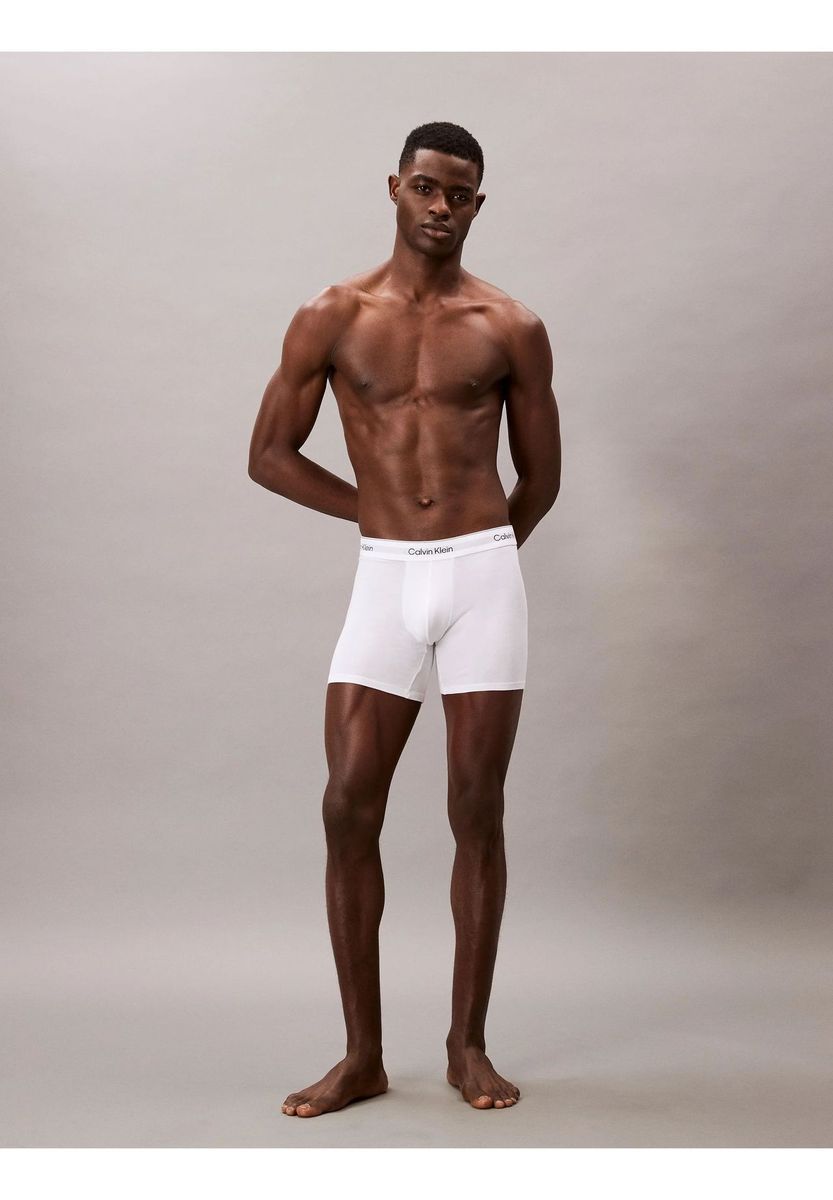 Herren Weiße Boxershorts 3er-Pack