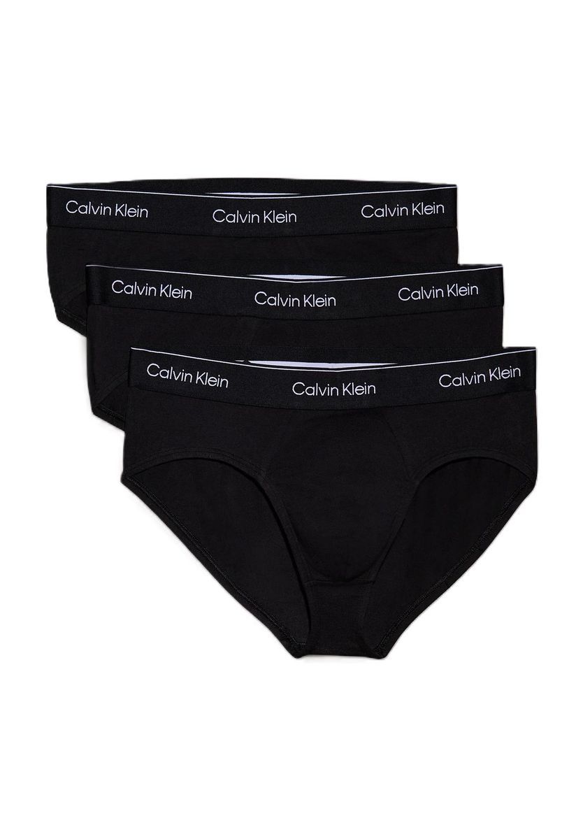 Herren Baumwollslips Schwarz 3er-Pack