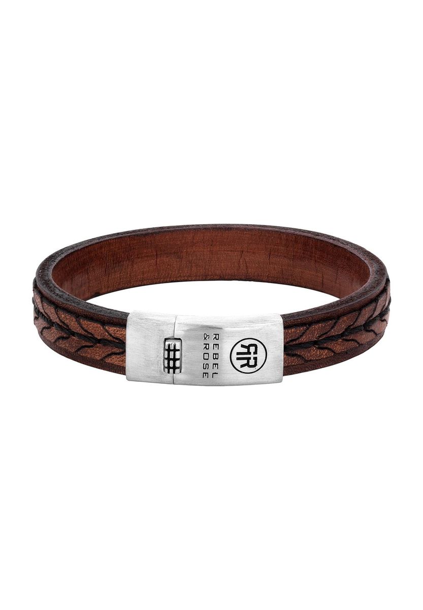 Herren Armband aus geflochtenem Leder