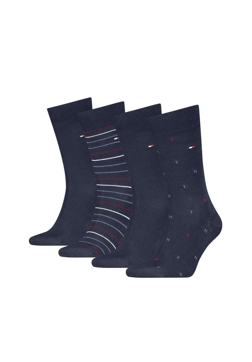 Herren Socken mit Streifenmuster Baumwollmischung