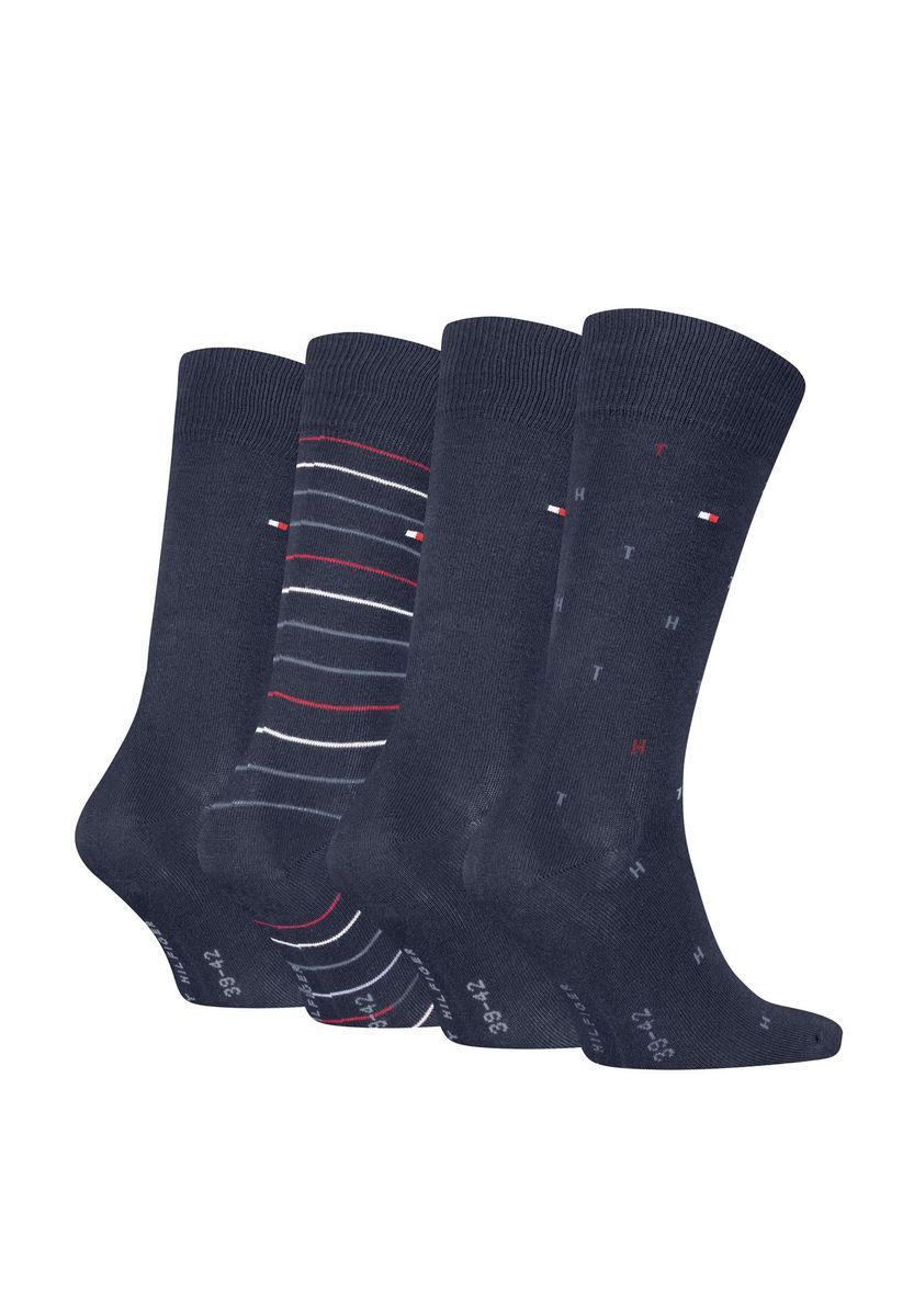 Herren Socken mit Streifenmuster Baumwollmischung