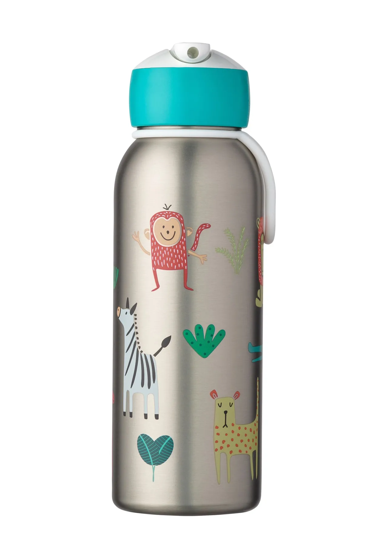 MEPAL Thermoflasche "Animal Friends", silber|türkis