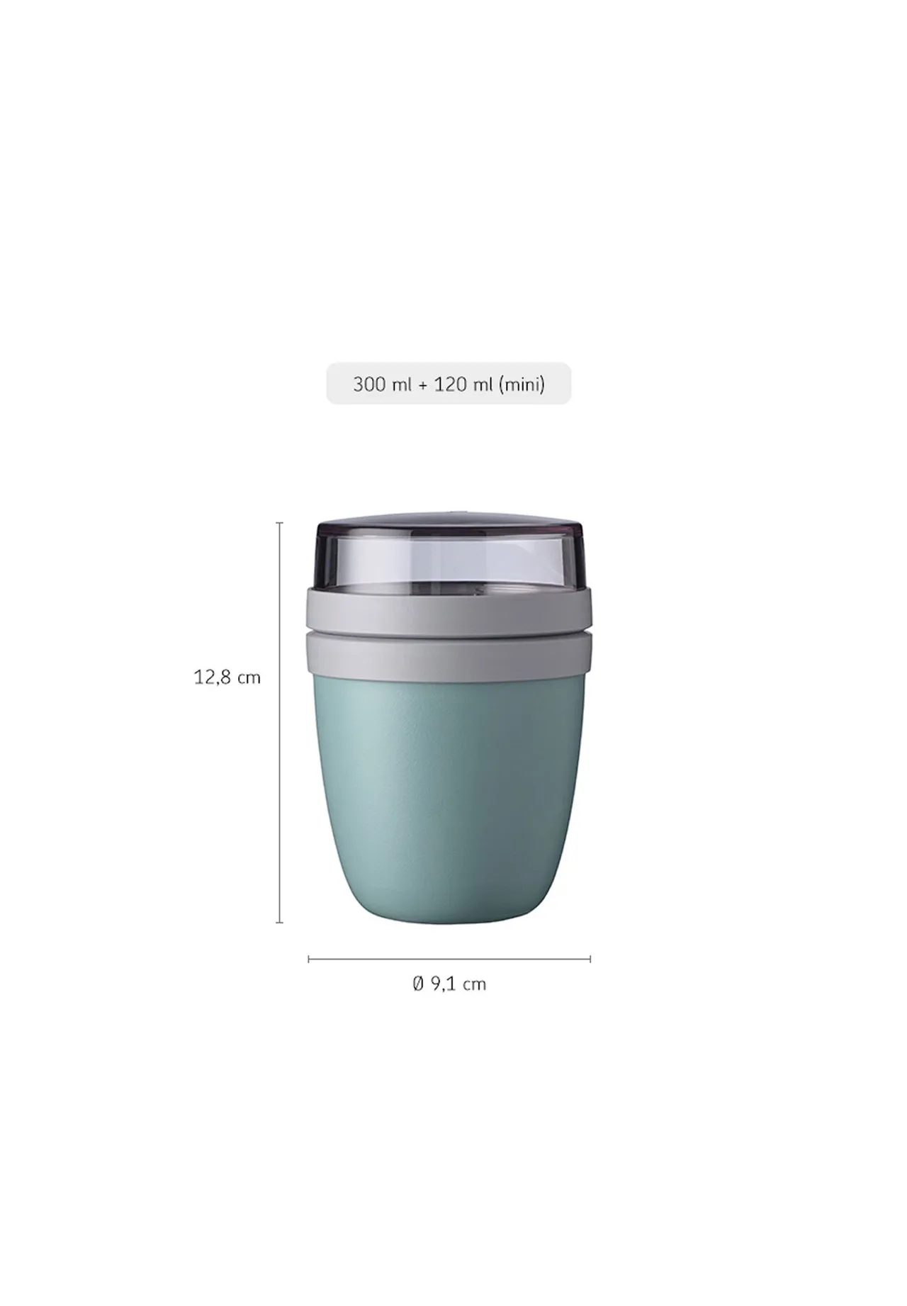 MEPAL Lunchpot Mini Ellipse ø 9,1 cm, rosa|rot, 300 ML