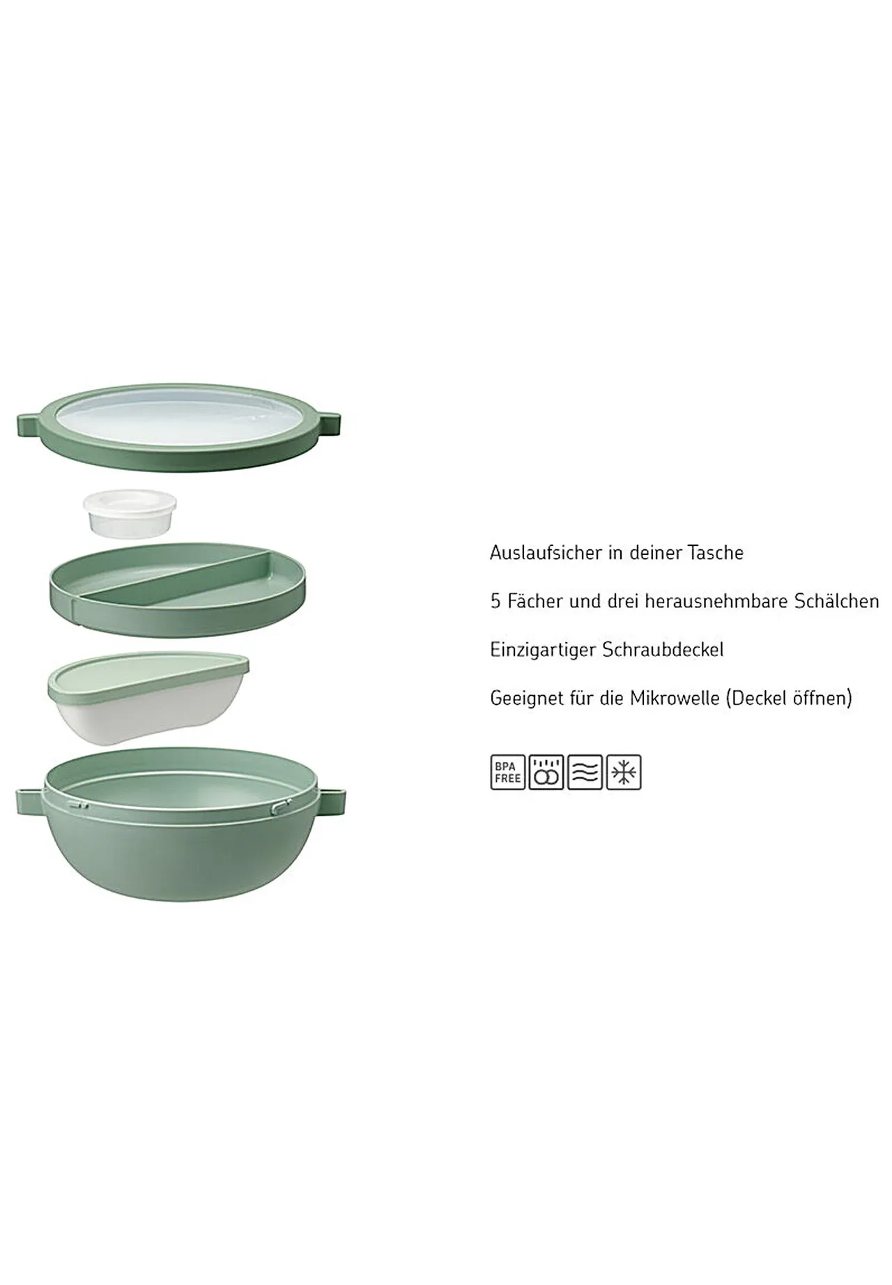 MEPAL Lunchbowl, blau, 1,5 L