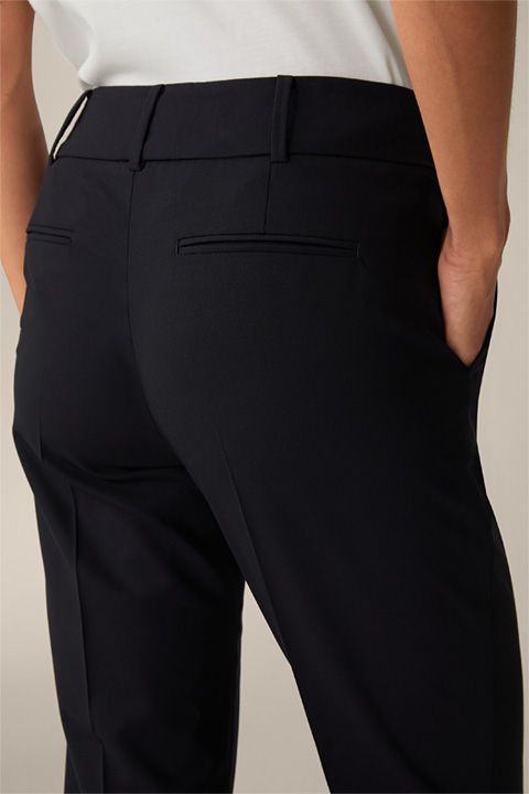 Windsor Marineblaue Woll-Stretch-Hose Slim Fit Business Essential