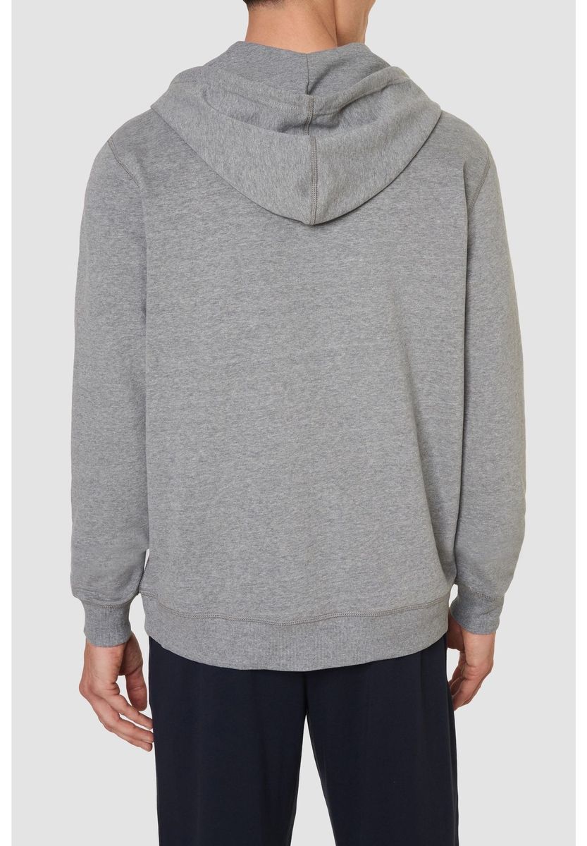 Herren Kapuzenpullover mit Reißverschluss, Grau