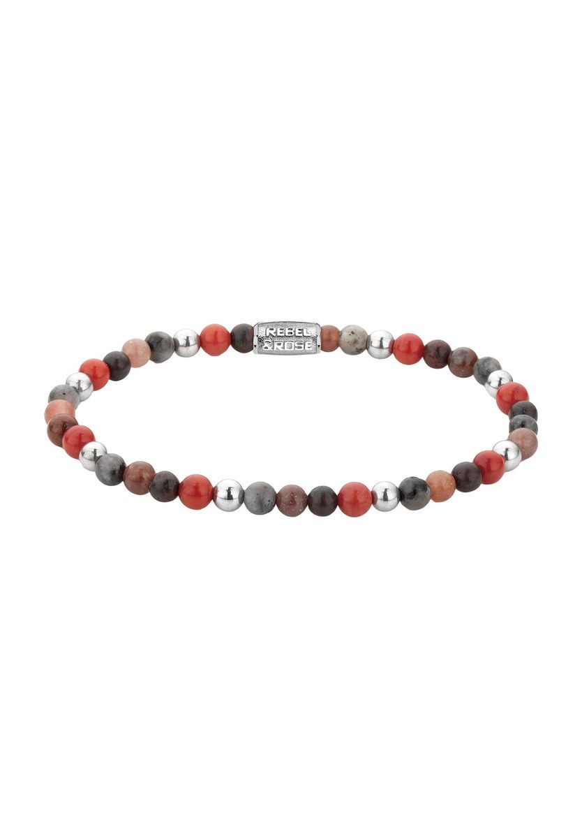 Perlenarmband mit Jaspis und Hämatit