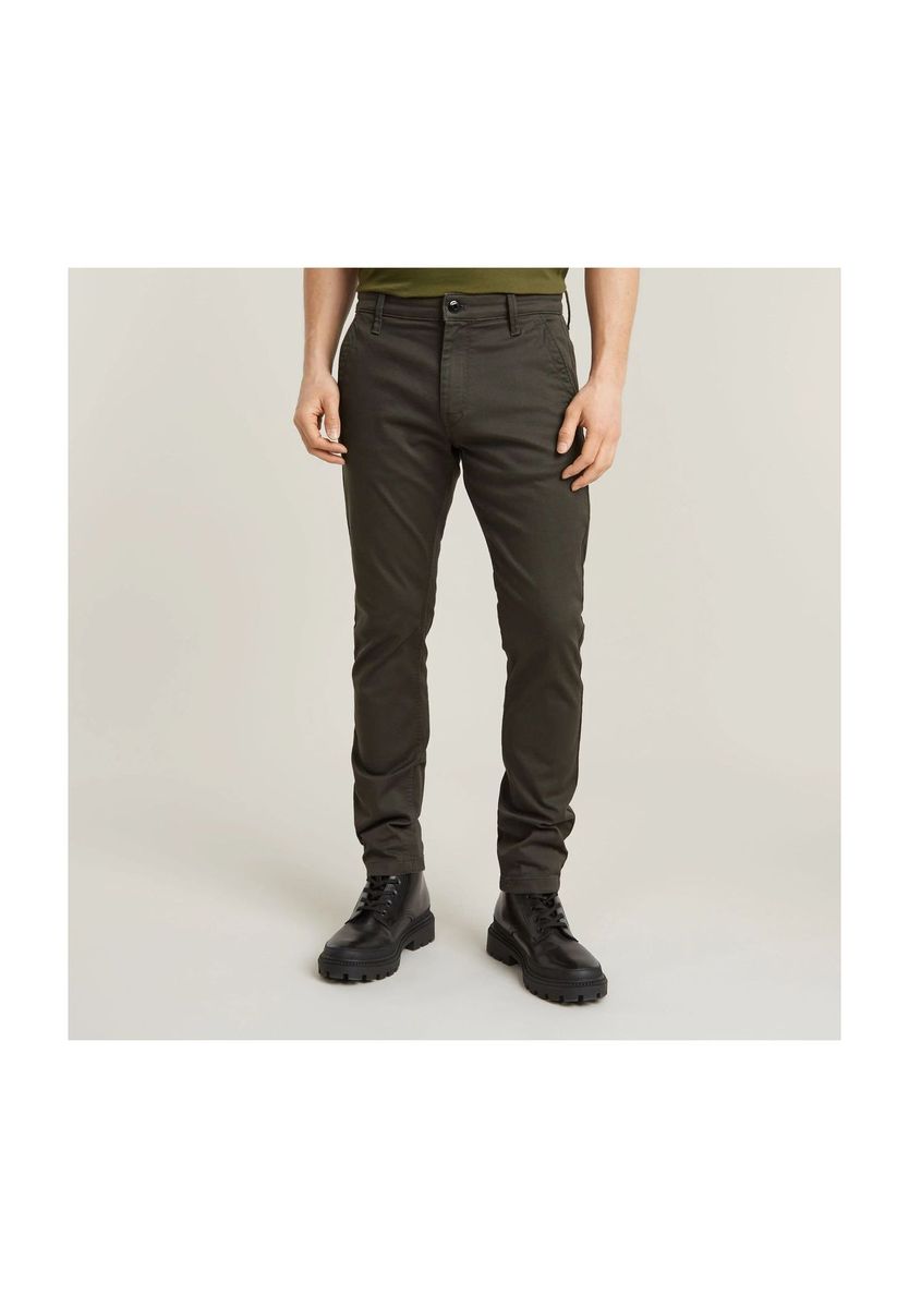 Schmal geschnittene lässige Chinohose