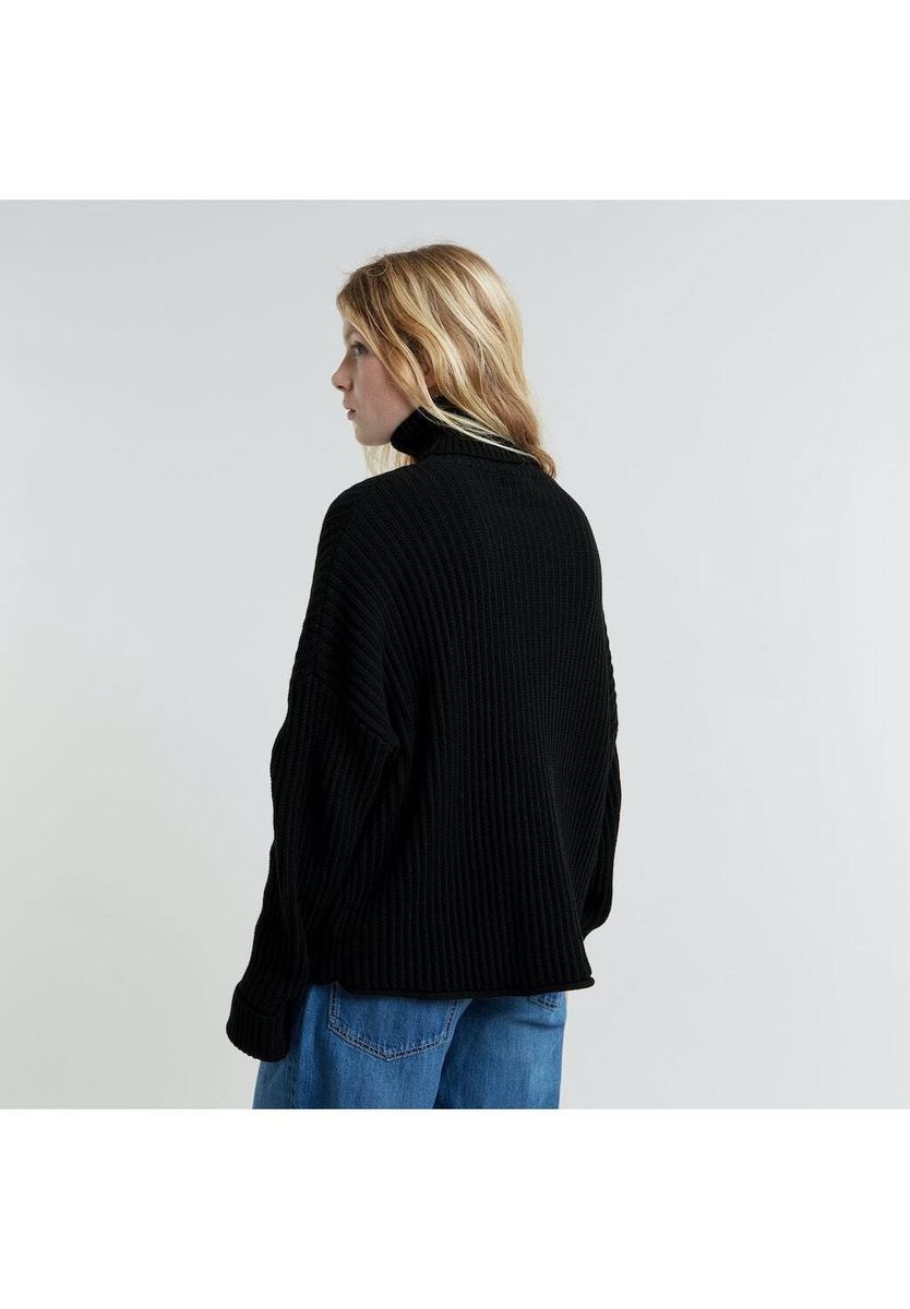 Oversized Rollkragen Strickpullover
