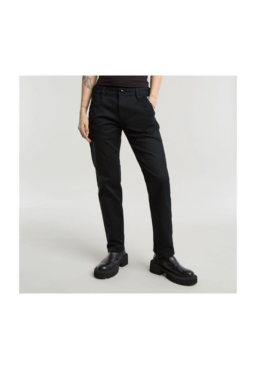 Klassische Chinohose mit geradem Bein