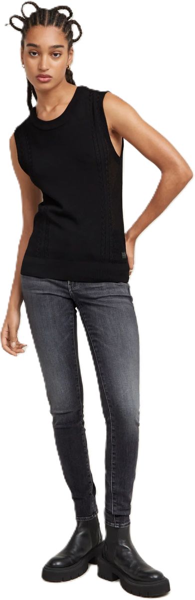 Skinny-Jeans mit hohem Bund