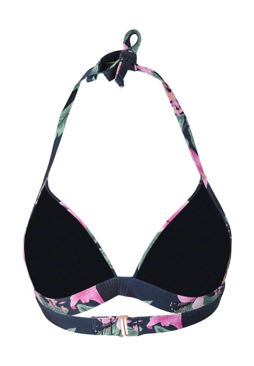 Triangel-Bikini-Oberteil mit Blumendruck